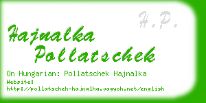 hajnalka pollatschek business card